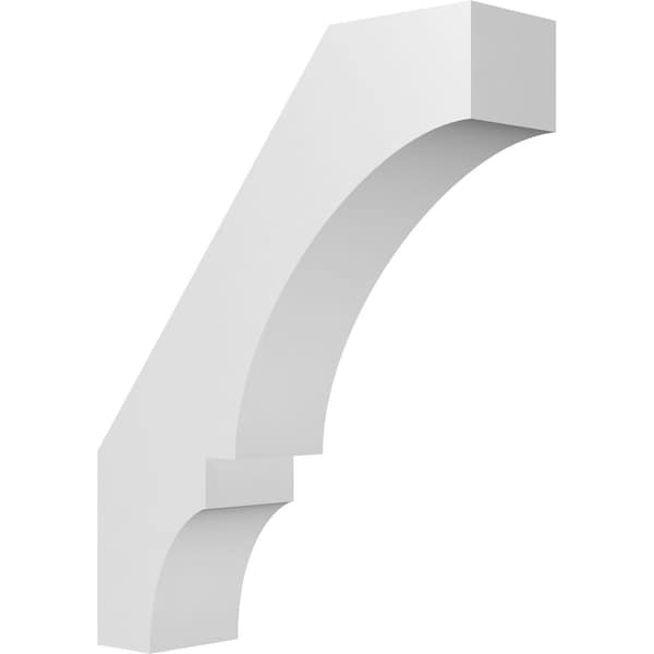 Ekena Millwork 6-in. W x 22-in. D x 28-in. H Balboa Architectural Grade PVC Knee Brace BRCP06X22X28BOA - main